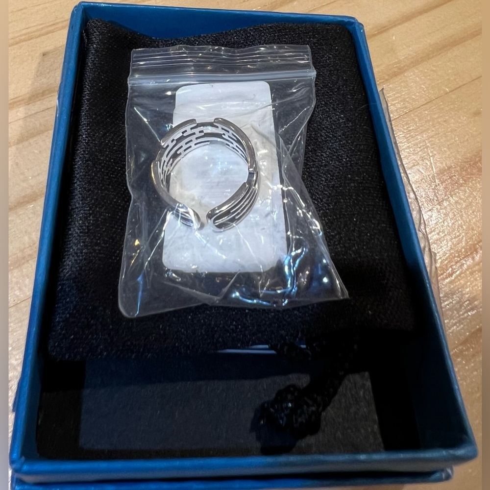 Silver colored ProSteel ring